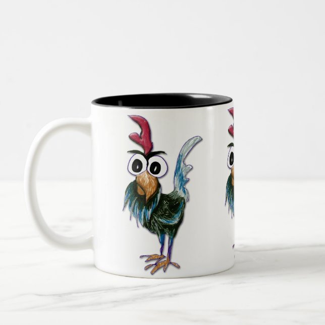 Crazy Rooster Mug (Left)