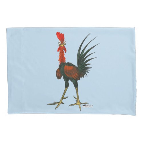 Crazy Rooster Pillow Case