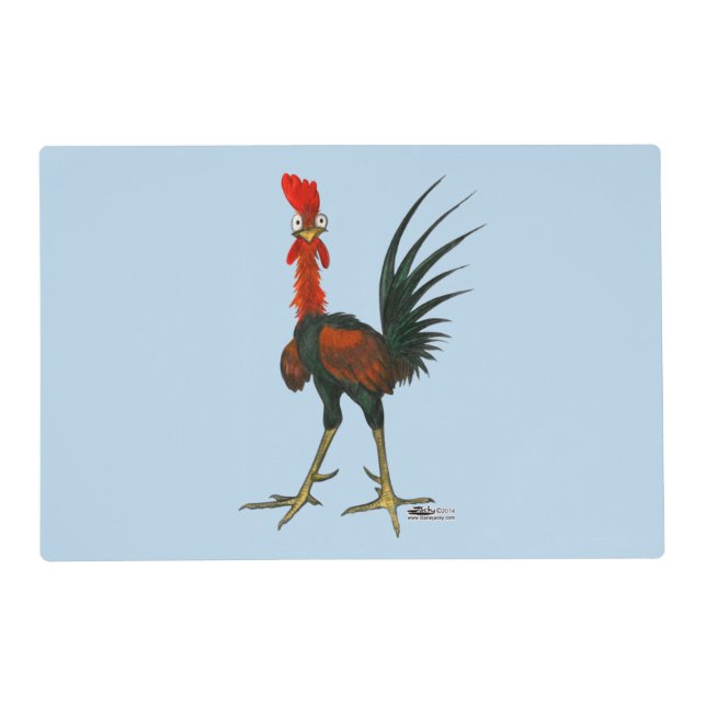 Crazy Rooster Placemat (Front)