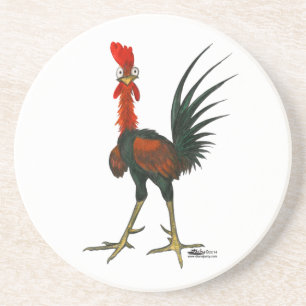 Crazy Rooster Sandstone Coaster