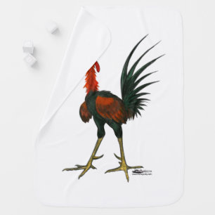 Crazy Rooster Swaddle Blanket