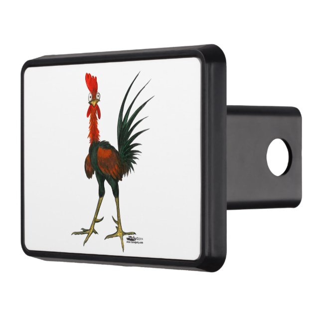 Crazy Rooster Trailer Hitch Cover (Left)