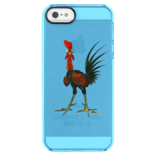 Crazy Rooster Clear iPhone SE/5/5s Case