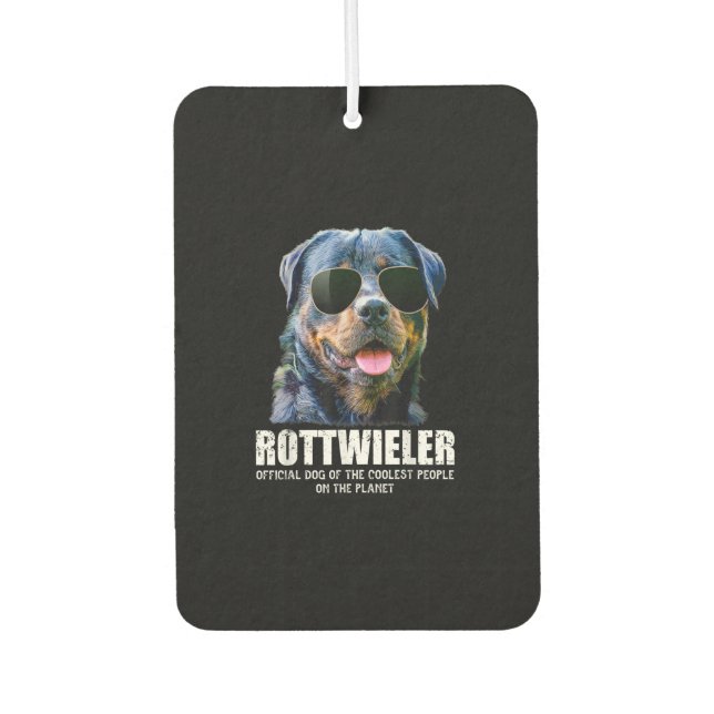 Crazy Rottweiler Lover funny gift idea Air Freshener (Front)