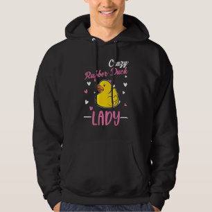 Crazy Rubber Duck Lady Rubber Duck Girl Hoodie
