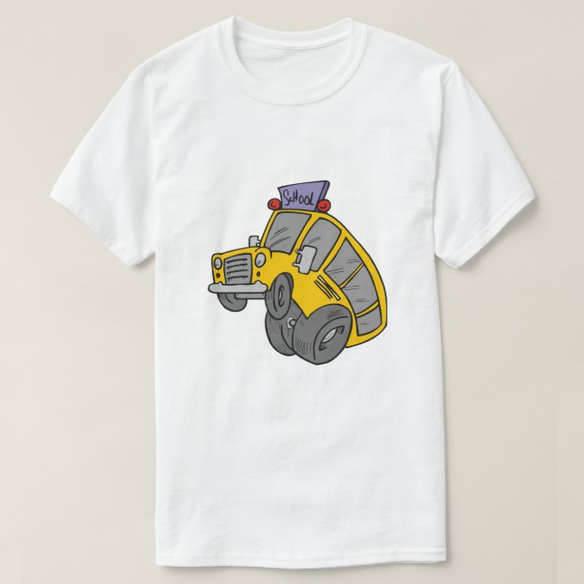 Crazy School Bus T-Shirt (Design Front)
