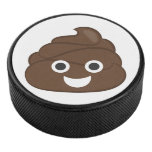 Crazy Silly Brown Poop Emoji Hockey Puck at Zazzle