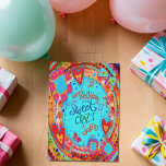 Crazy Sister Birthday Funny Floral Pretty Card<br><div class="desc">Celebrate your sister in style with this Trendy and Unique Floral Inspirivity Birthday Card! Featuring pretty colorful festive hues and stunning flower artwork, this card will add a touch of elegance to her special day. With its vibrant colors and beautiful design, it’s the perfect way to show her how much...</div>