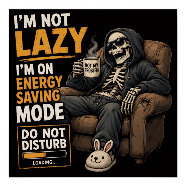 Crazy Skeleton Vibes Poster (Front)
