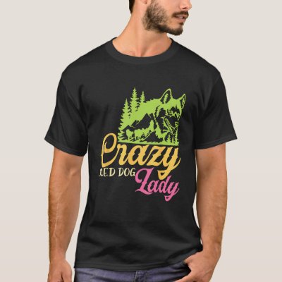Crazy Sled Dog Lady Mushing Sled Dog Team T-Shirt