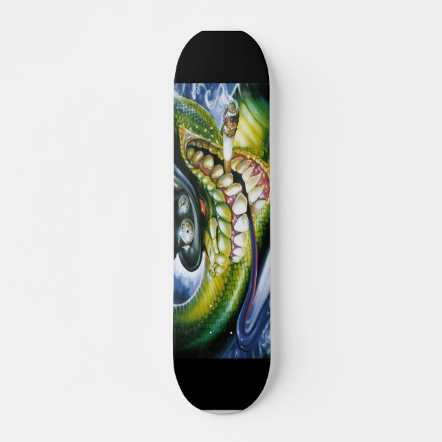 Crazy Snake Skateboard Deck (Front)
