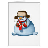 Crazy Snowman Christmas Card (Front)