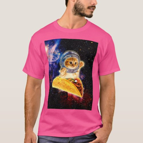 Crazy Space Taco Cat Funny T_Shirt