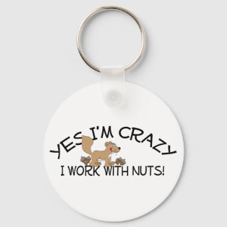 Crazy Squirrel Keychain