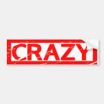 Crazy Stamp Bumper Sticker