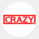 Crazy Stamp Classic Round Sticker