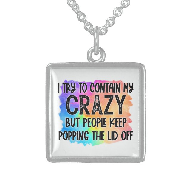 Crazy Sterling Silver Necklace (Front)