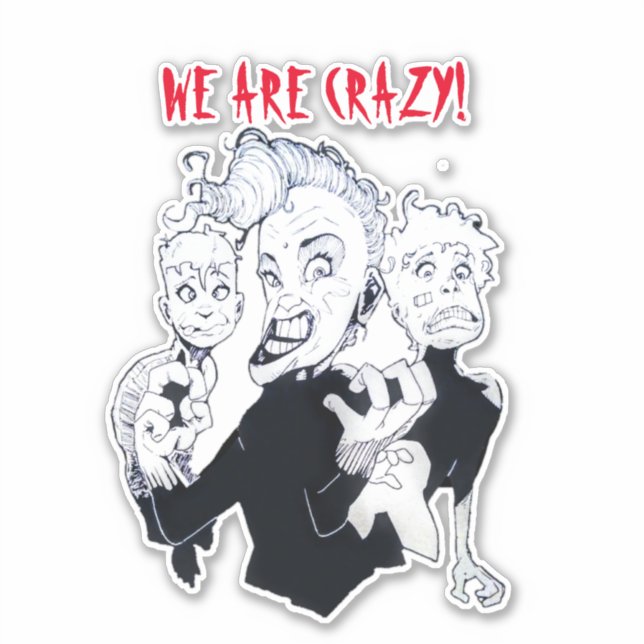 CRAZY STICKER (Front)