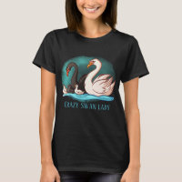 crazy swan lady add text