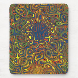 Crazy Swirls Mousepad Abstract Design
