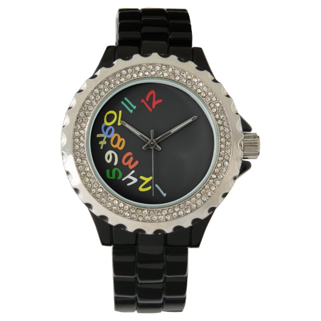 crazy time color numbers watch (Front)