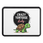 Crazy Tortoise Lady Tortoises Mom Women Turtle (2) Hitch Cover