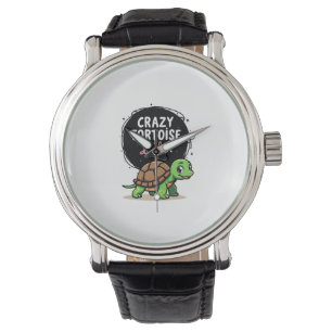 Crazy Tortoise Lady Tortoises Mom Women Turtle (2) Watch