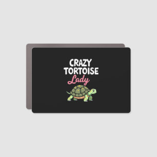 Crazy Tortoise Lady Tortoises Mom Women Turtle (4) Car Magnet
