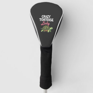 Crazy Tortoise Lady Tortoises Mom Women Turtle (4) Golf Head Cover
