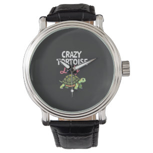 Crazy Tortoise Lady Tortoises Mom Women Turtle (4) Watch
