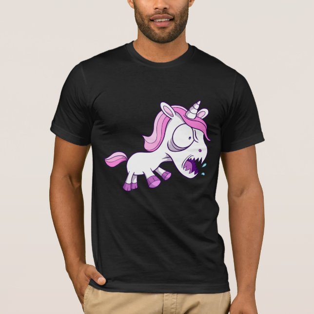 Crazy Tough Unicorn Pony T-Shirt (Front)