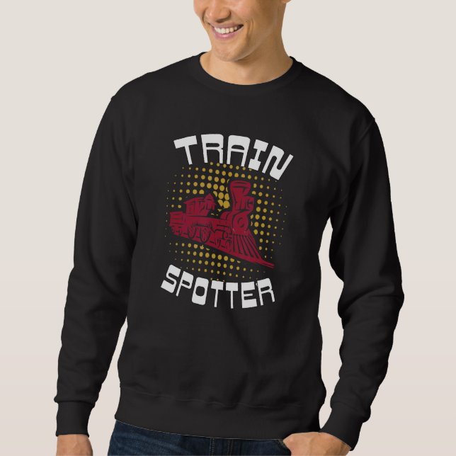 Crazy Train Spotter Railroad locomotive horn kit l Sweatshirt (Front)