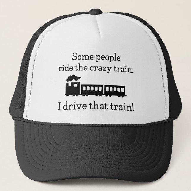 Crazy Train Trucker Hat (Front)