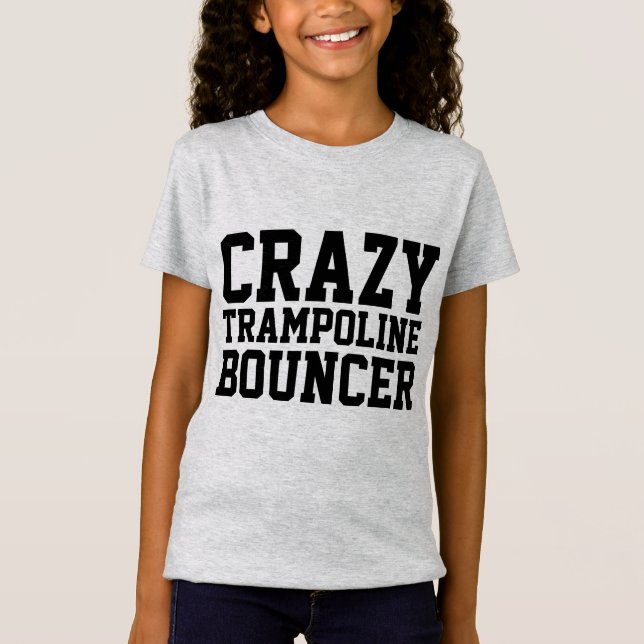 CRAZY TRAMPOLINE BOUNCER Kids T-shirts (Front)