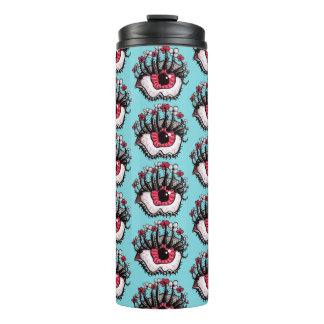 Crazy Trippy Eye Weird Whimsigoth Thermal Tumbler