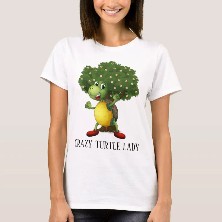 crazy turtle lady shirt