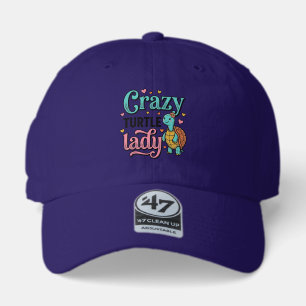 Crazy Turtle Lady Vintage Engraving Design_1 47 Brand Hat