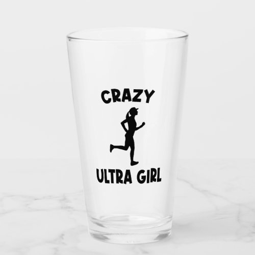 Crazy Ultra Running Girl Glass