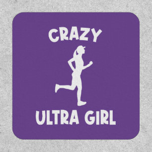 Crazy Ultra Running Girl Patch