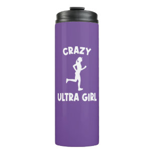 Crazy Ultra Running Girl Thermal Tumbler