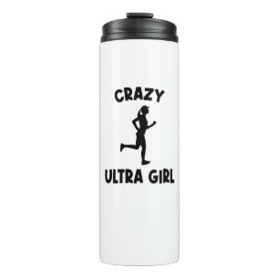 Crazy Ultra Running Girl Thermal Tumbler