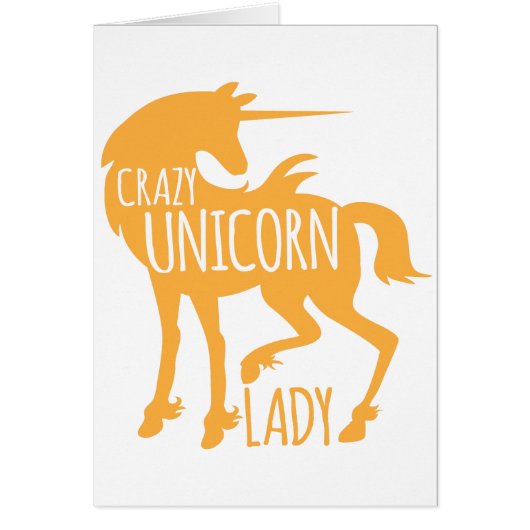 Crazy Unicorn Lady Cards (Front)