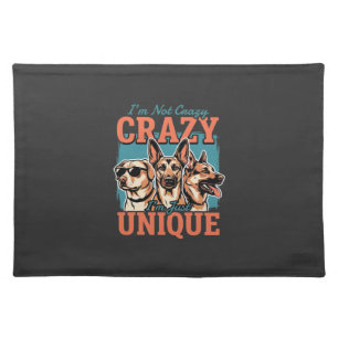 Crazy Unique Dog Lover Cloth Placemat