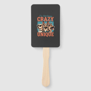 Crazy Unique Dog Lover Hand Fan