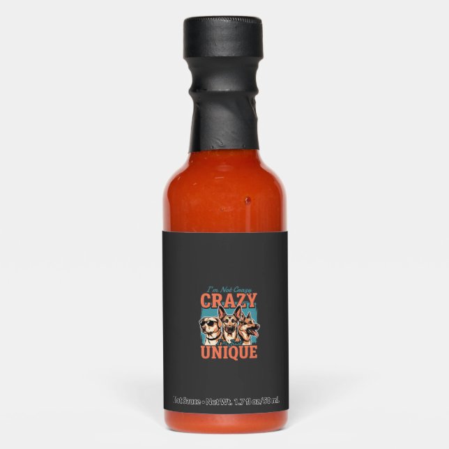 Crazy Unique Dog Lover Hot Sauces (Front)