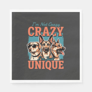 Crazy Unique Dog Lover Napkins