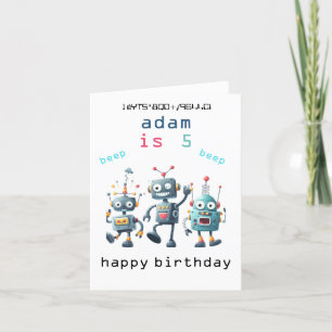 crazy vintage retro sci fi Robot Birthday Cards
