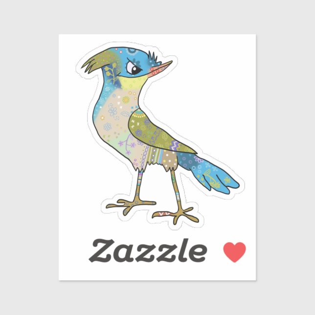 Crazy Vogel Sticker (Sheet)