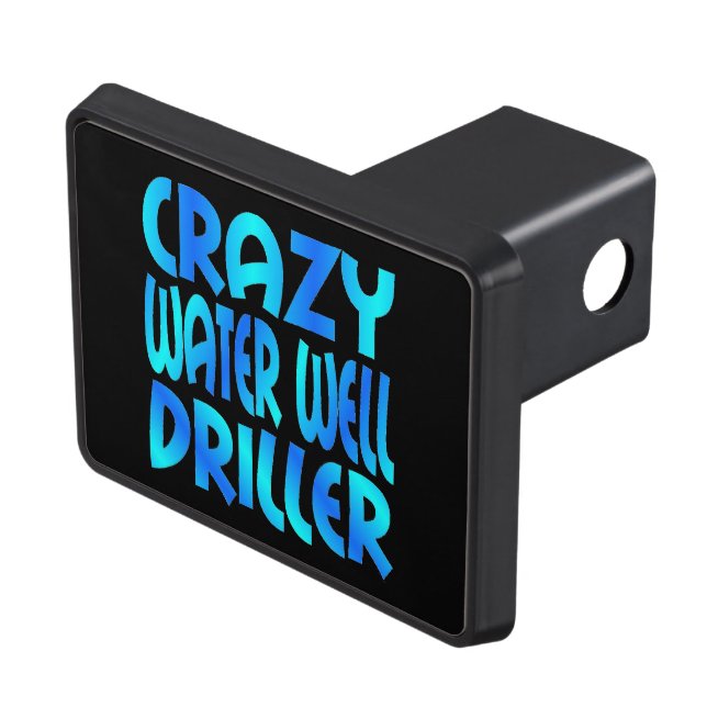 Crazy Water Well Driller Tow Hitch Cover (Top Right)