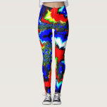 Crazy Wild Abstract Mandlebrot Leggings
